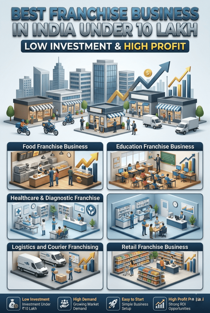 franchise business in India under 10 lakh