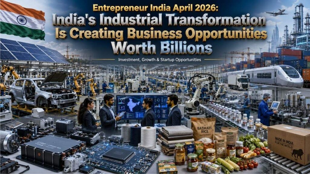 Entrepreneur India April 2026 manufacturing business opportunities in India