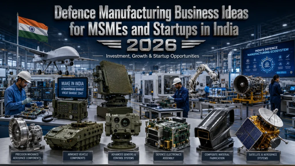 Defence Manufacturing Business Ideas in India 2026