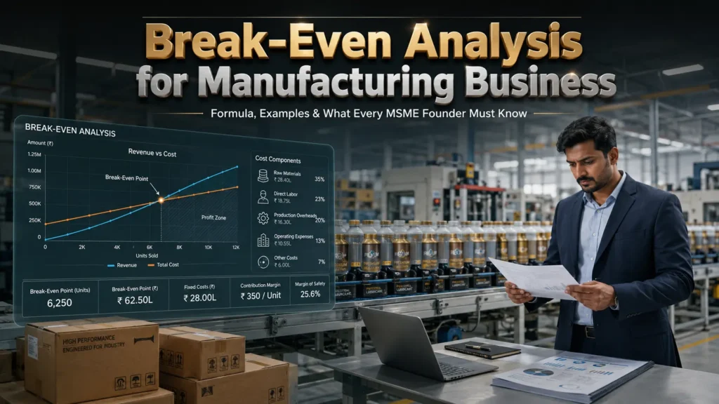 Break Even Analysis for Manufacturing Business
