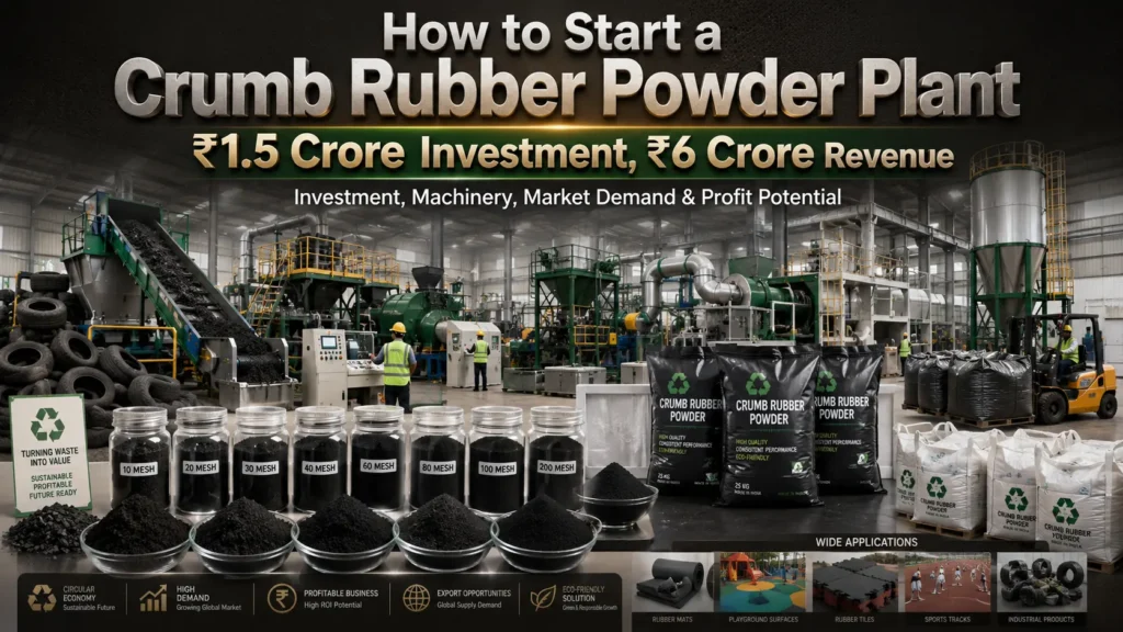Crumb Rubber Powder Plant in India