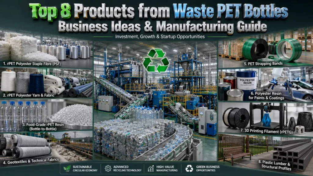 PET Bottle Recycling Business: Top 8 Products Ideas