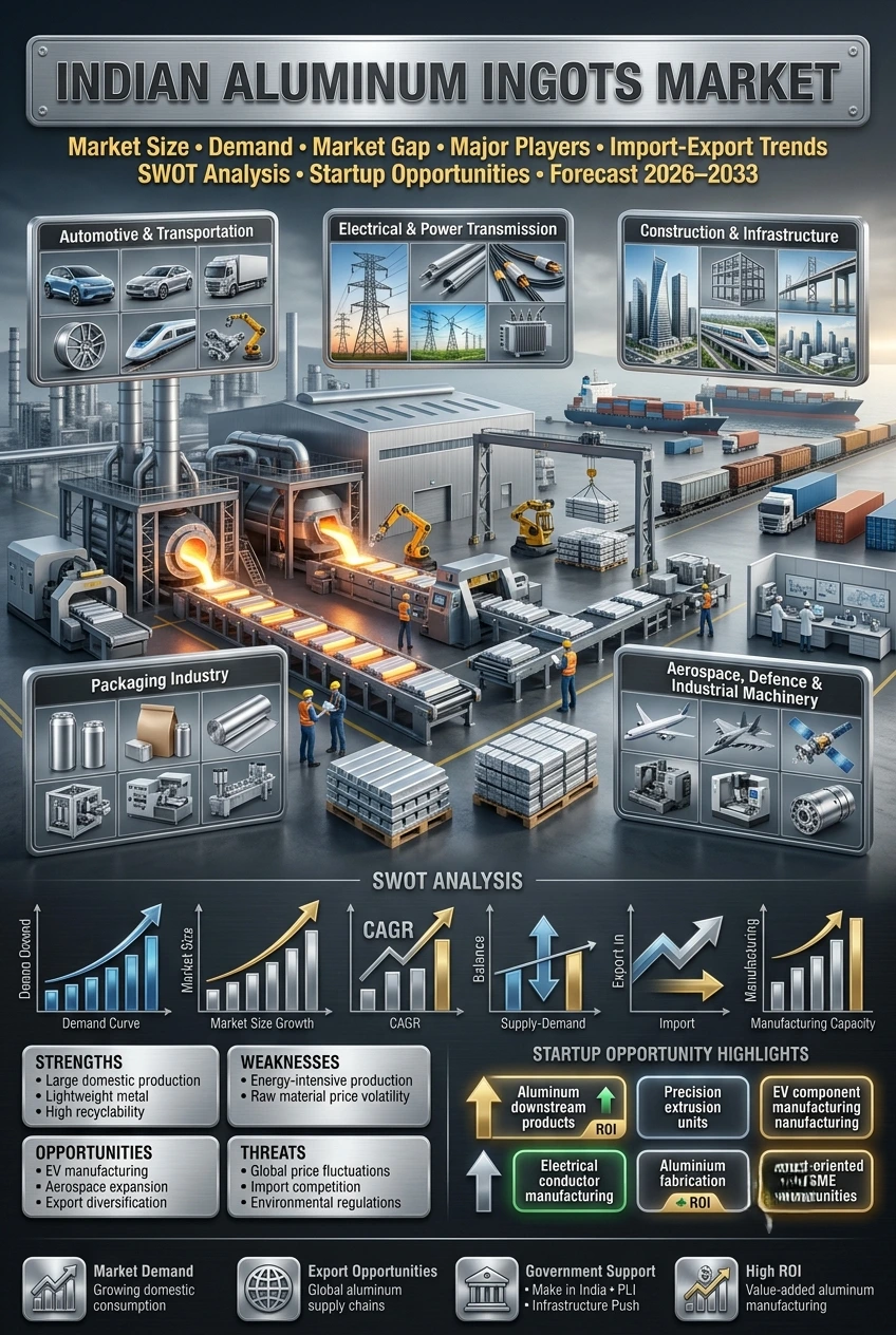 Aluminium ingots manufacturing business in India